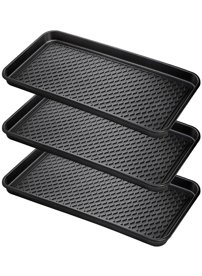 Fasmov 3 Pack Utility Boot Tray Mat Multi-Purpose Anti-Slip Tray Mat Boots, Dog Food Bowls, Gardening, Laundry, Kitchen, Garage, Entryway, 30 x 15 inches - Image 1
